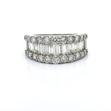 Modern 2.00cttw Diamond Platinum Ring