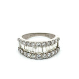 Modern 2.00cttw Diamond Platinum Ring
