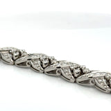 Modern 1960's Bracelet 8.50 Diamond Platinum