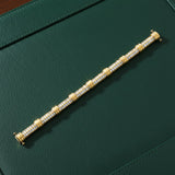 Contemporary 4.50cttw Diamond Double Row 14Kt Yellow Gold Bracelet