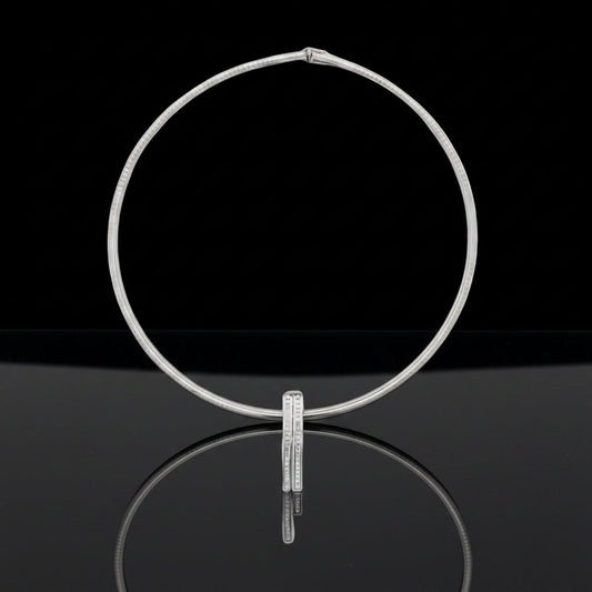 Contemporary 2.00cttw Diamond 14K/18K White Gold Necklace