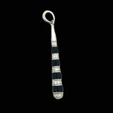 Designer Guild Diamond & Enamel 18Kt White Gold Pendant