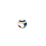 Designer Asch Grossbardt Diamond, Lapis, Malachite, Onyx, Coral  14K Yellow/White Gold Pendant