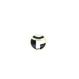 Designer Asch Grossbardt Diamond, Lapis, Malachite, Onyx, Coral  14K Yellow/White Gold Pendant