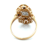 Vintage Sapphire & Diamond 14K Yellow & White Gold Ring