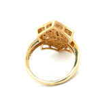 Vintage Filigree Diamond 14k Yellow Gold Ring