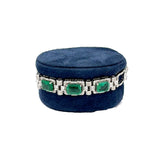 Estate 9.43 cttw Emerald 2.81 cttw Diamond Bracelet 14650