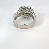 Maya Lianna 1.73 ct Natural Fancy Dark Gray-Yellowish Green Diamond 18K White Gold Ring 14737