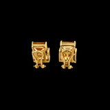 Estate Italian Designer Casa Damiani 13.86 cttw Citrine 18K Yellow Gold Earrings 14784