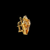 Estate Italian Designer Casa Damiani 13.86 cttw Citrine 18K Yellow Gold Earrings 14784