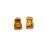 Estate Italian Designer Casa Damiani 13.86 cttw Citrine 18K Yellow Gold Earrings 14784