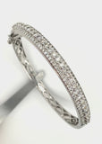 White Gold 3.20 cttw Diamond Bangle 03600