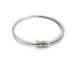 White Gold 1.01 cttw Diamond Bangle 03599