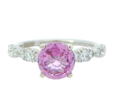 Elegant 1.48ct Pink Sapphire and Diamond Ring 14767