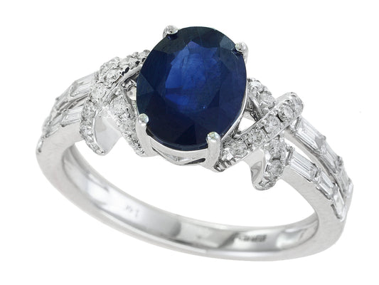 E.H. Collection 1.90 ct Sapphire and Diamond Ring 12342