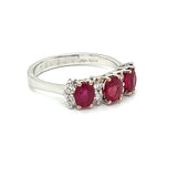 Estate Designer Savoia Of Italy 1.58 cttw Ruby Diamond Ring 13798