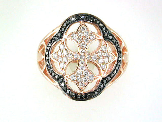 E.H. Collection .57 cttw Diamond 14K Rose Gold Ring 11327