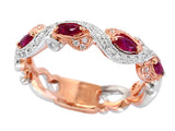 E.H. Collection .34 cttw Ruby and Diamond Ring 11395