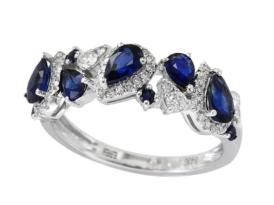 E.H. Collection 1.21 cttw Sapphire and Diamond Ring 11441