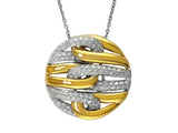 E.H. Collection .45 cttw Diamond Pendant With Chain 11535