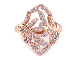 E.H. Collection .45 cttw Diamond 14 Rose Gold Ring 11330