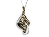 E.H. Collection 1.45 cttw Diamond Pendant with Chain 11524