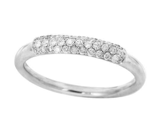 E.H. Collection 14K White Gold Diamond Band 14118