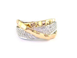 E.H. Collection White and Yellow Gold .41 cttw Diamond Ring 11411