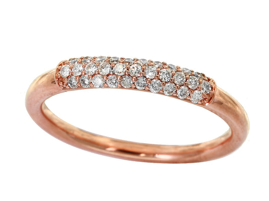 E.H. Collection .27 cttw Diamond Rose Gold Band 11387