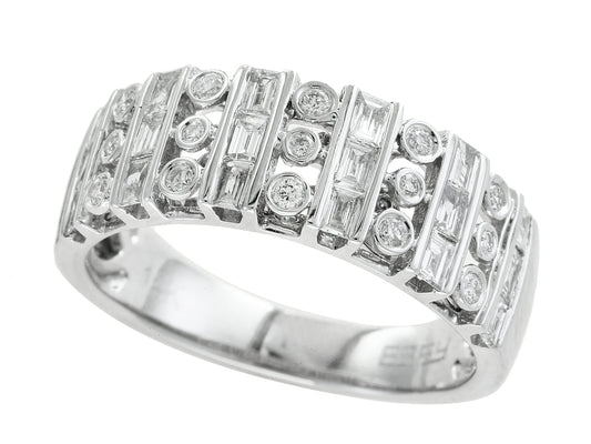 E.H. Collection .47 cttw Diamond White Gold Ring 11377