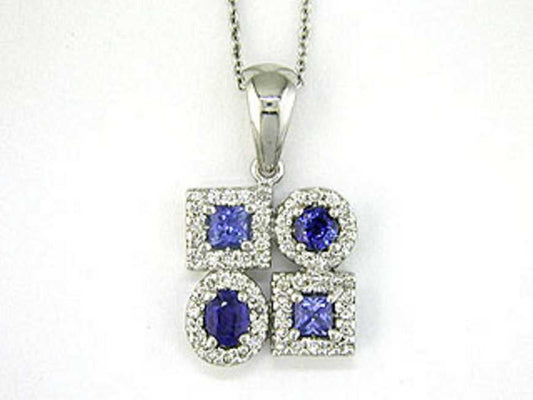 Effy Multicolor Gemstone and 14K White Gold Necklace
