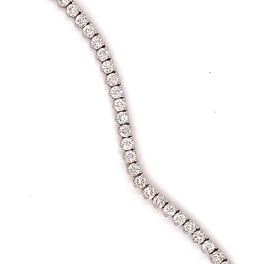 7.45 cttw Diamond Straight Line Necklace 11690