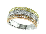 E.H. Collection .60 cttw Diamond 3Tone Gold Ring 11469