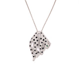 2.01 ctw Diamond and 18K White Gold Panther Necklace