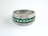 E.H. Collection .84 cttw Emerald and Diamond Ring 11328