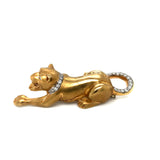 Estate Of Iconic Music Composer Earle & Eloise Sidwel Hagen 1.75 cttw Diaond Panther Brooch Panther 14095