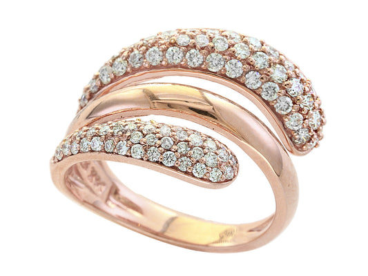 E.H. Collection 14K Rose Gold Diamond Ring 12191