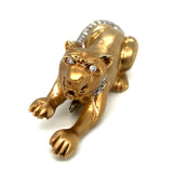 Estate Of Iconic Music Composer Earle & Eloise Sidwel Hagen 1.75 cttw Diaond Panther Brooch Panther 14095