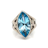 Estate Stephan Webster Blue Topaz Diamond Ring 13137