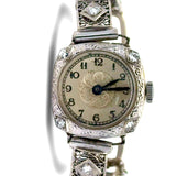 Art Deco  H.F. & Bros. 1.25 cttw. Diamond 14K White Gold Watch, Circa 1925