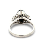 Fine Emerald and Diamond Platinum Ring