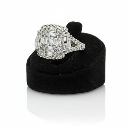 Effy Diamond and 14K White Gold Ring