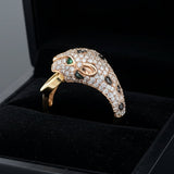 Effy Diamond, Emerald and 14K Rose Gold Panther Ring