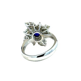 Estate Gem 1.16 ct Oval Sapphire & 1.37 cttw Fancy Yellow & White Diamond Platinum Ring 15077