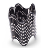 Italian Designer Paola Brussino  44.51cttw Diamond and 18Kt Black Gold Wide Cuff Bangle