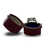Art Deco Diamond and Sapphire 18K White Gold Ring