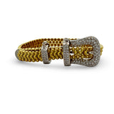 Designer Diamond Buckle Bracelet