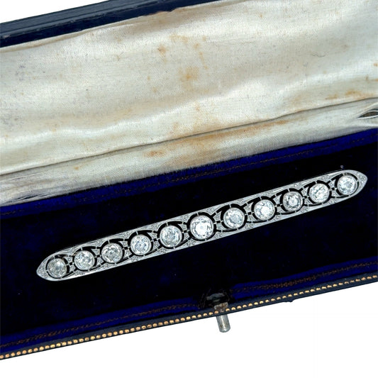 Art Deco 3.50cttw Diamond Platinum Brooch
