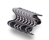 Italian Designer Paola Brussino  44.51cttw Diamond and 18Kt Black Gold Wide Cuff Bangle