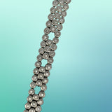 Designer Diamond and Sapphire Buckle Bracelet